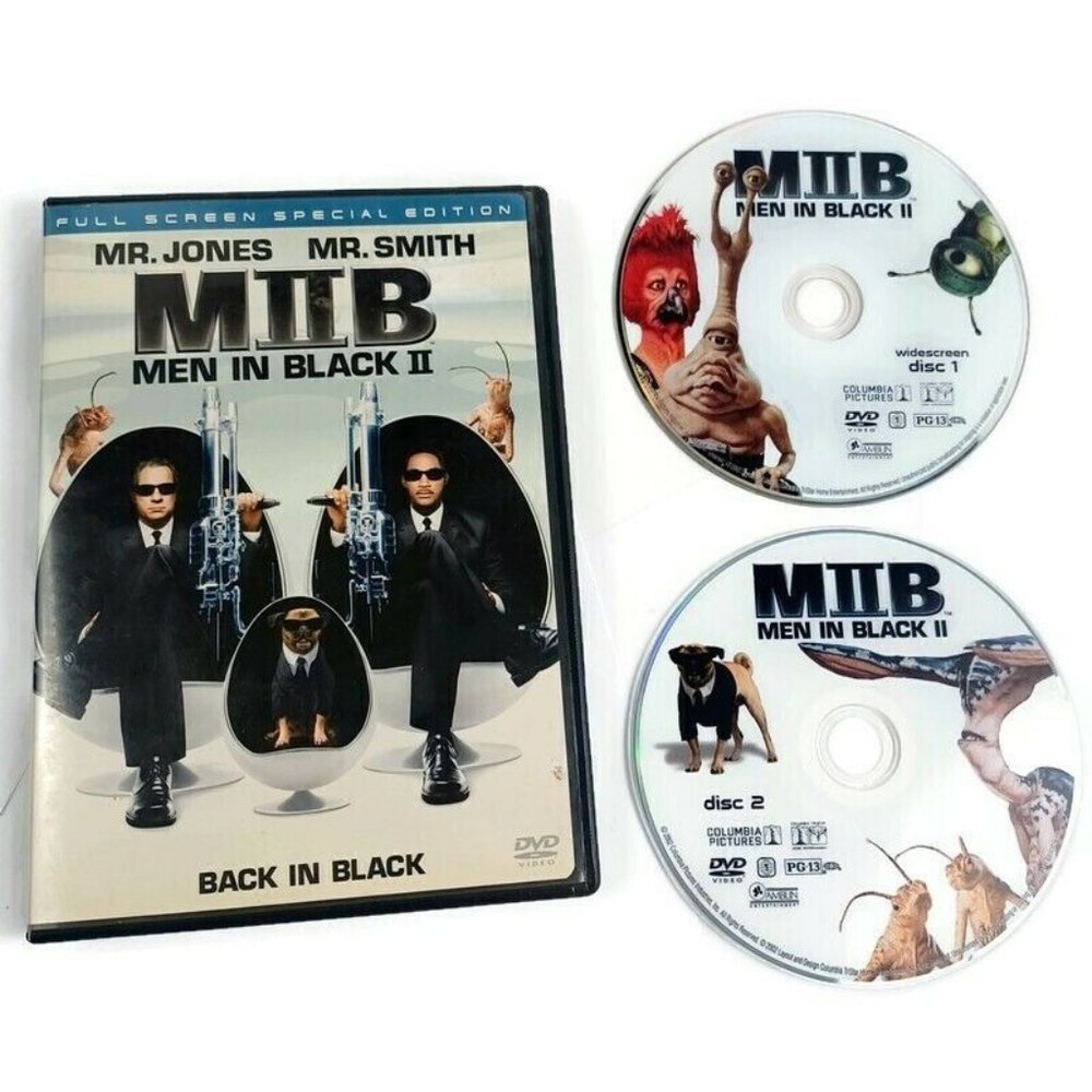 MIB 2 Men In Black 2 DVD Back In Black -Will Smith Tommy Lee MINOR WEAR